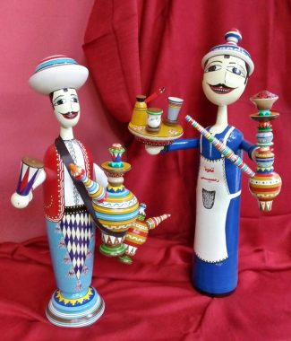 Wooden tea & coffee sculptures