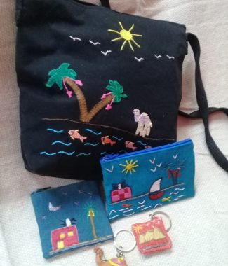 Scenic embroidery from Armant