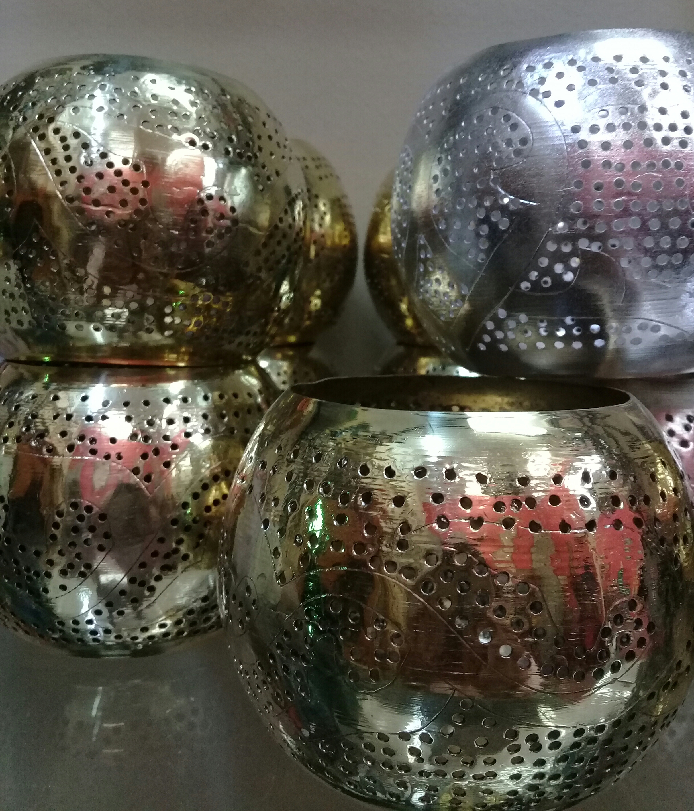 brass tea lights